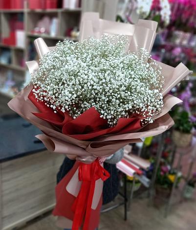 Букет цветов из: Гипсофила в Глушково
