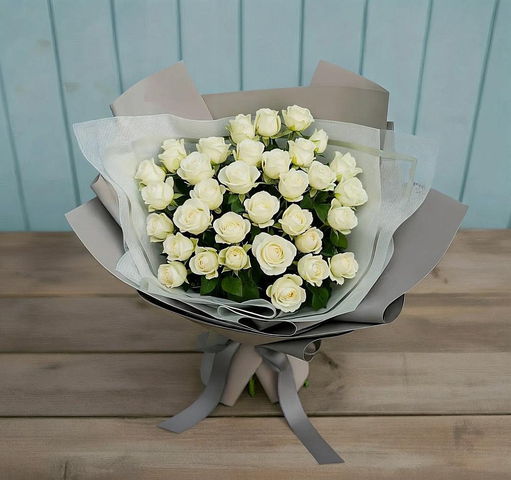 Букет Белоснежная нежность в Глушково