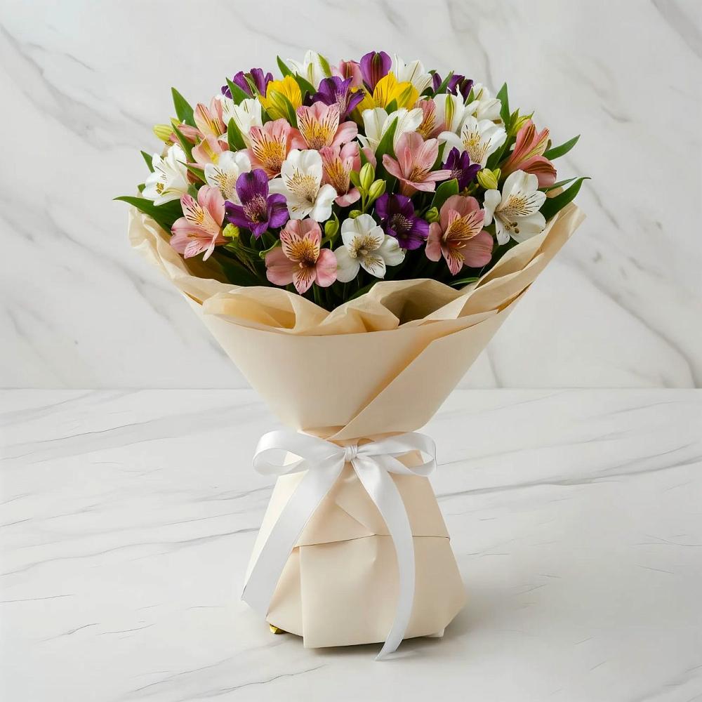 Букет цветов из: Альстромерии в Глушково