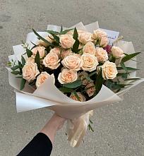 Букет Кремовые розы Латте в Глушково