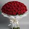 Букет 101 Красная роза Блэк Мэджик в Глушково