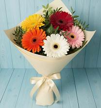 Букет цветов из:  Герберы #REPLACE_PRED# Глушково