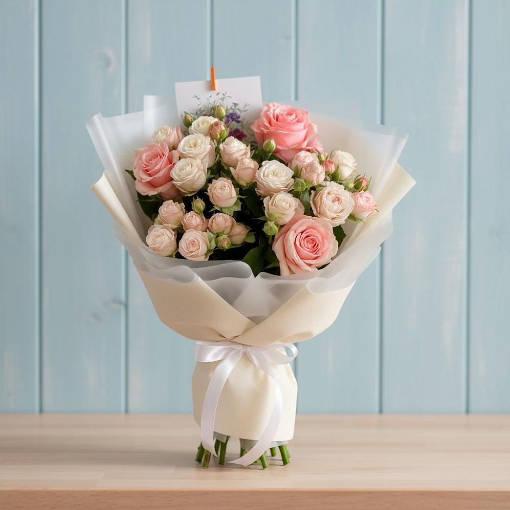 Букет цветов из: Розы в Глушково