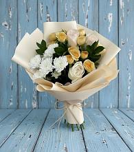 Букет цветов из:  Розы и Хризантемы #REPLACE_PRED# Глушково