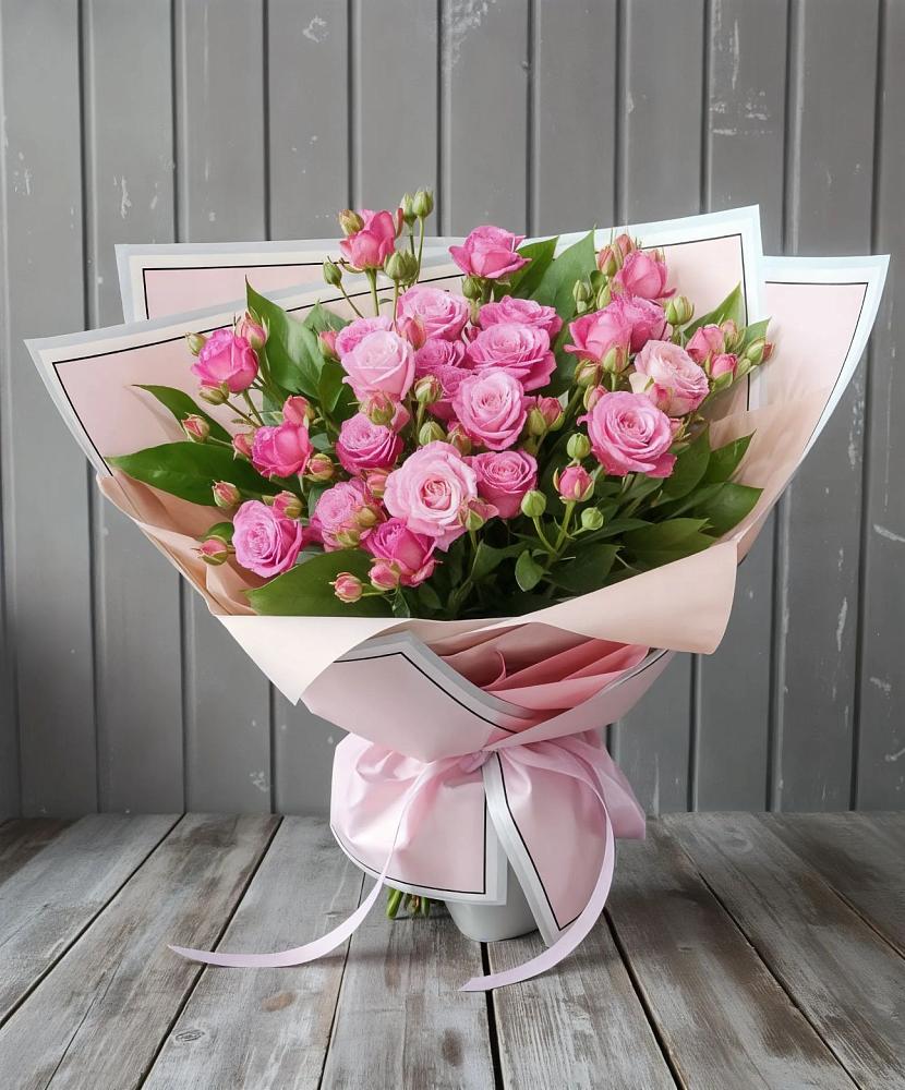 Букет Розовый кустик в Глушково