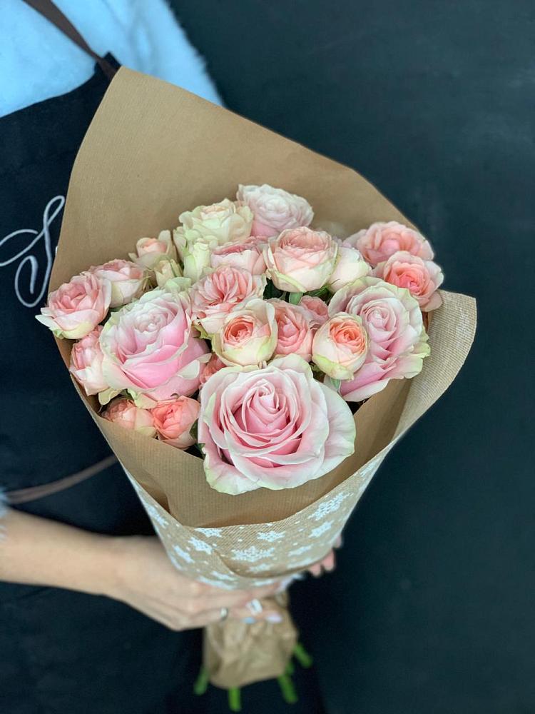 Букет цветов из: Хризантемы и Розы в Глушково