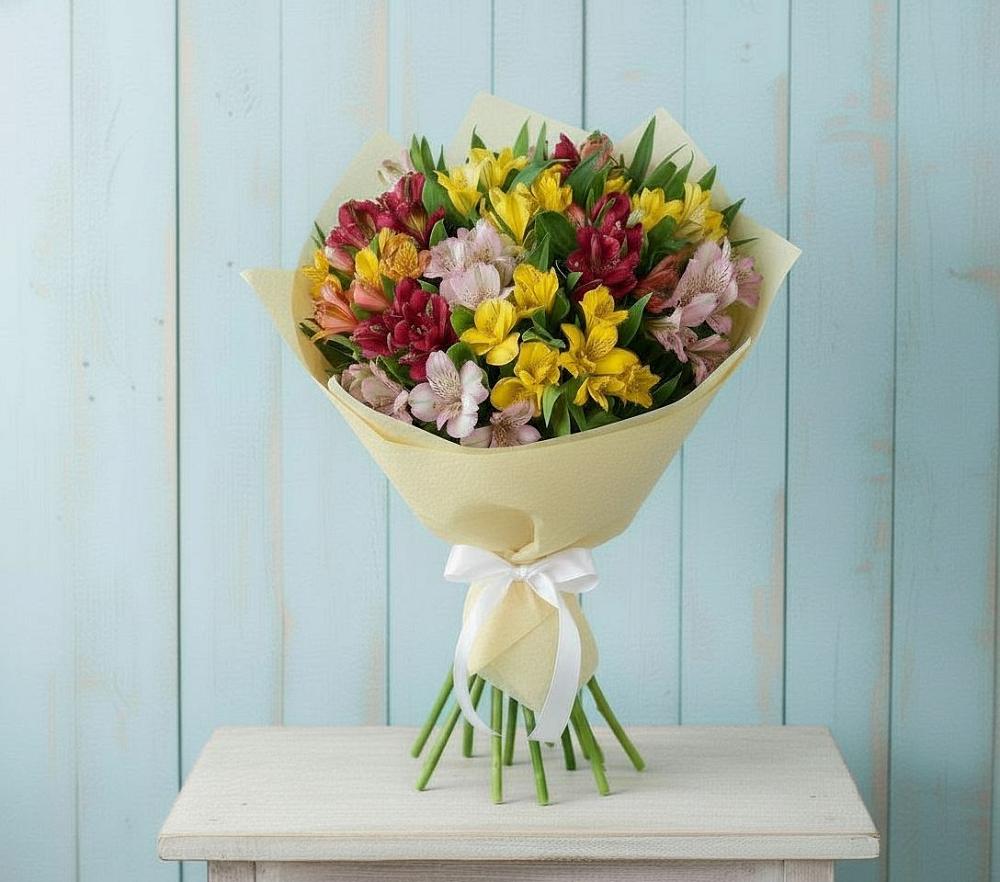 Букет цветов из: Альстромерии в Глушково
