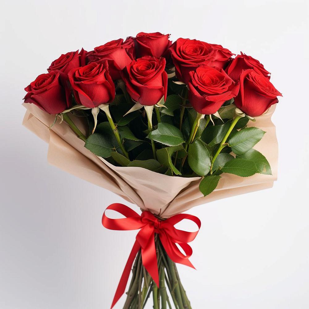 Букет 11 Красных роз Эдлесс Лав в Глушково