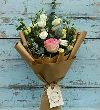 Букет цветов из:  Розы и Лизиантусы #REPLACE_PRED# Глушково